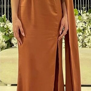 Chic Rust Maxi Dress